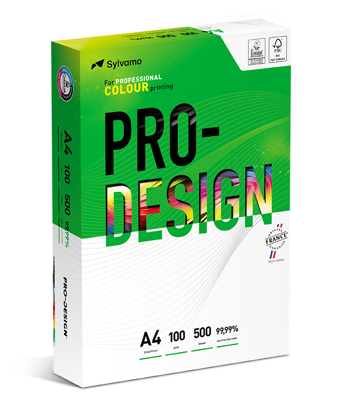 Papier ksero A4 100g Pro Design 500ark. 168 CIE